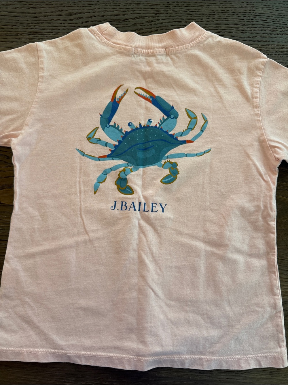J. Bailey Pink Kids Short-Sleeve Crab Tee